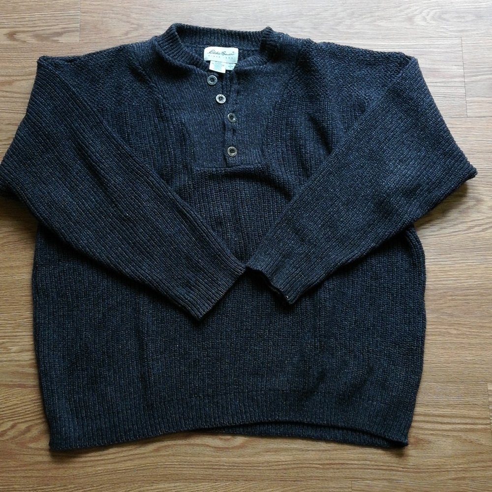 Eddie Bauer Heavy Cotton Henley Sweater